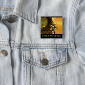 BADGE CARRÉ 5 CM TITAN DANS LE DÉSERT D'HYPERION (En situation)