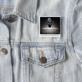 Badge Carré 5 Cm Titans de transition (En situation)