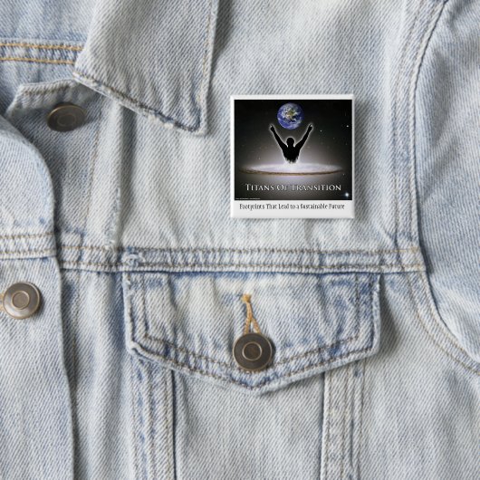 Badge Carré 5 Cm Titans de transition (En situation)