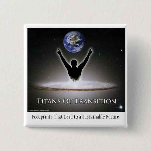 Badge Carré 5 Cm Titans de transition (Devant)