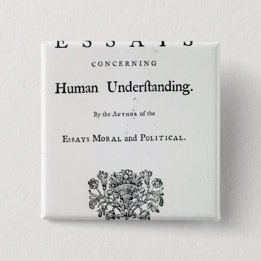 Badge Carré 5 Cm Titlepage 'des essais philosophiques (Devant)