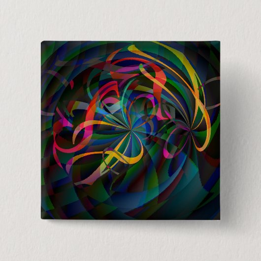 Badge Carré 5 Cm TNT pour le cerveau (Devant)