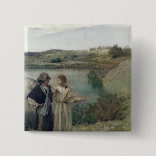 Badge Carré 5 Cm Tobias et Raphael d'Arkhangel