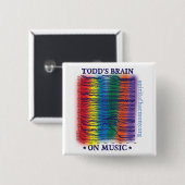 Badge Carré 5 Cm todd-cerveau (Devant & derrière)