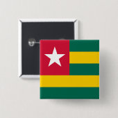 Badge Carré 5 Cm Togo (Devant & derrière)