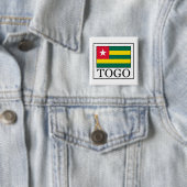 Badge Carré 5 Cm Togo (En situation)