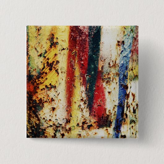 Badge Carré 5 Cm Toile concrète II (Devant)