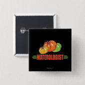 Badge Carré 5 Cm Tomates amusantes (Devant & derrière)