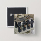 Badge Carré 5 Cm Tombe de pot de Philippe (Devant & derrière)