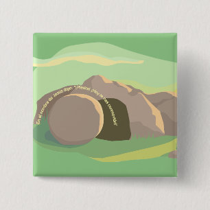 Badge Carré 5 Cm Tombe Vide Je Pierre ! Tu Es Déplacé ! CARRÉ ESP I