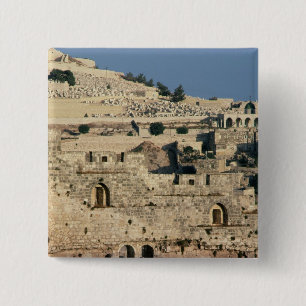 Badge Carré 5 Cm Tombes du côté du mont des Oliviers