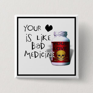 Badge Carré 5 Cm Ton Amour est comme....