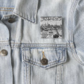 Badge Carré 5 Cm Torun, Pologne (En situation)