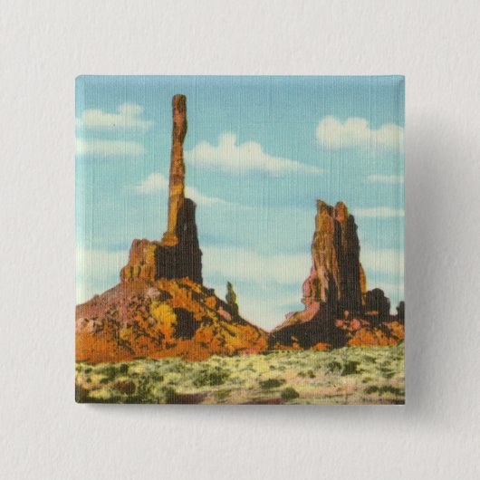 Badge Carré 5 Cm Totem Polonais (Devant)