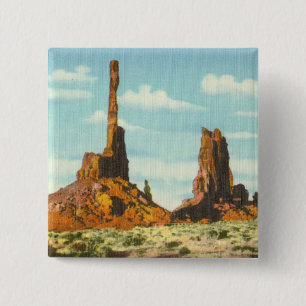 Badge Carré 5 Cm Totem Polonais