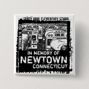 Badge Carré 5 Cm Touche mémoire de Newtown de crochet de Sandy