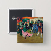 Badge Carré 5 Cm Toulouse-Lautrec - Marcelle Lender, Danse Bolero (Devant & derrière)