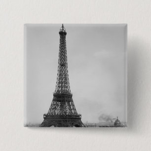 Badge Carré 5 Cm Tour Eiffel