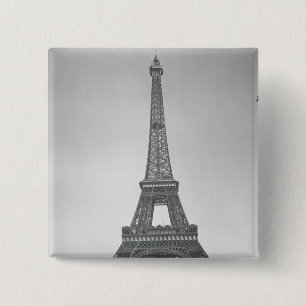Badge Carré 5 Cm Tour Eiffel, 1887-89