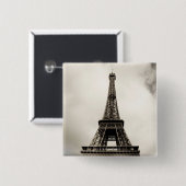 Badge Carré 5 Cm Tour Eiffel 8 (Devant & derrière)