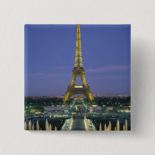Badge Carré 5 Cm Tour Eiffel, Paris, France 2