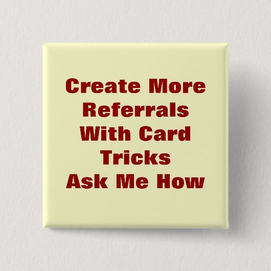 Badge Carré 5 Cm Tours de carte (Devant)