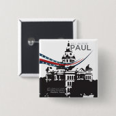 Badge Carré 5 Cm Tous dedans pour Paul - bouton carré (Devant & derrière)