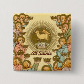 Badge Carré 5 Cm Tous les saints (RLS 19) (Devant)