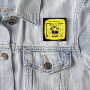 Badge Carré 5 Cm Tout À Sa Bonne Place