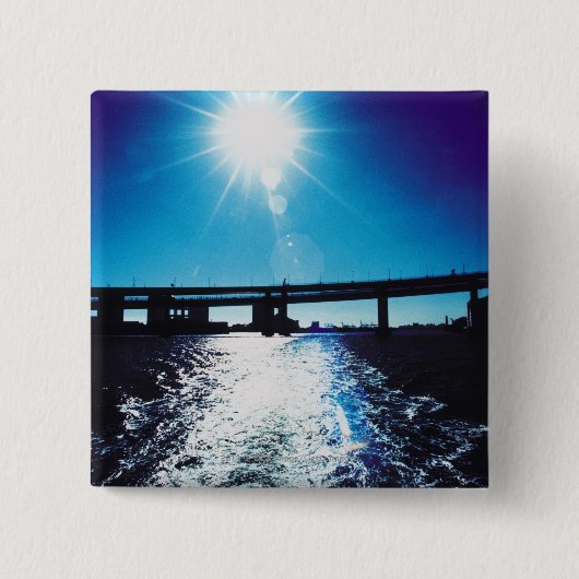 Badge Carré 5 Cm Toyko, Japon (Devant)