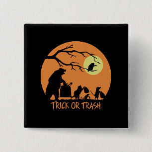 Badge Carré 5 Cm Trac Ou Trash