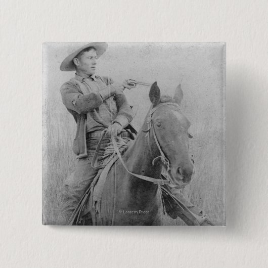 Badge Carré 5 Cm Train Robber Will "Dixon" Roberts (Devant)