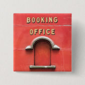 BADGE CARRÉ 5 CM TRAINS À VAPEUR (Devant)