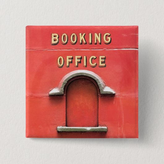 BADGE CARRÉ 5 CM TRAINS À VAPEUR (Devant)