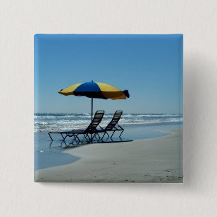 Badge Carré 5 Cm Transats sur Daytona Beach