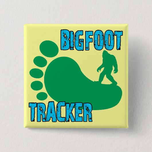 Badge Carré 5 Cm Traqueur de Bigfoot (Devant)
