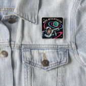 Badge Carré 5 Cm Travailler avec Intention (En situation)