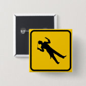 Badge Carré 5 Cm Traversée du conducteur (Devant & derrière)