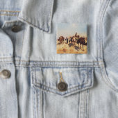 Badge Carré 5 Cm Traverser le désert (En situation)