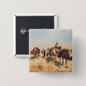 Badge Carré 5 Cm Traverser le désert (Devant & derrière)