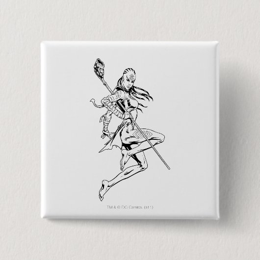 Badge Carré 5 Cm Tribu 3 d'indigo (Devant)