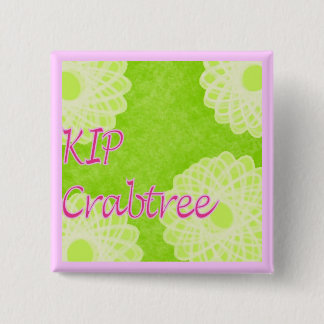 Badge Carré 5 Cm Tricot de KIP Crabtree