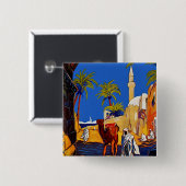 Badge Carré 5 Cm Tripoli - Libia (Libye) (Devant & derrière)