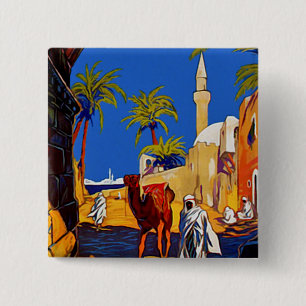 Badge Carré 5 Cm Tripoli - Libia (Libye)