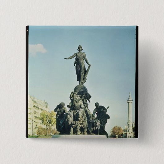 Badge Carré 5 Cm Triumph de la République, 1879-99 (Devant)