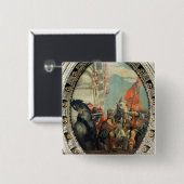 Badge Carré 5 Cm Triumph de Mordecai (Devant & derrière)