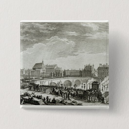 Badge Carré 5 Cm Triumph de Voltaire (Devant)