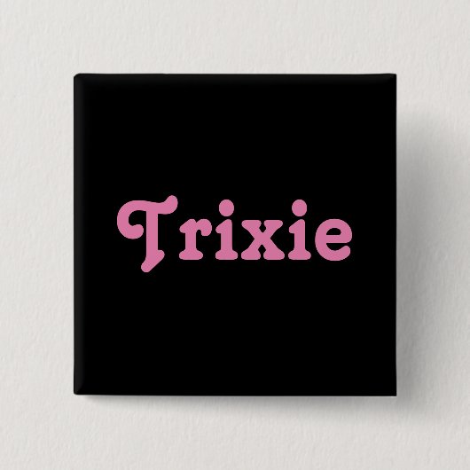 Badge Carré 5 Cm Trixie de boutons (Devant)