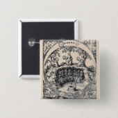 Badge Carré 5 Cm Trois soeurs de l'alchimie (Devant & derrière)