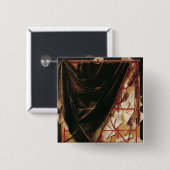 Badge Carré 5 Cm Trompe - l ' oeil (Devant & derrière)